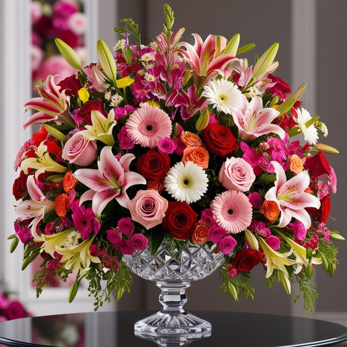 Grand Gala Crystal Bowl | LUXE Macon - Florals by BJ Shepherd