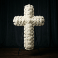 All - White Carnation Cross | LUXE Macon
