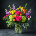 birthday brights | luxe macon flower arrangement macon ga florist