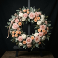 Blush & Peach Garden Sympathy Wreath | LUXE Macon