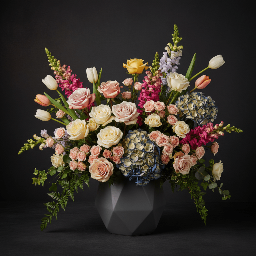 grand spring luxe flower arrangement macon ga florist