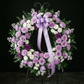 Lavender & White Sympathy Wreath | LUXE Macon