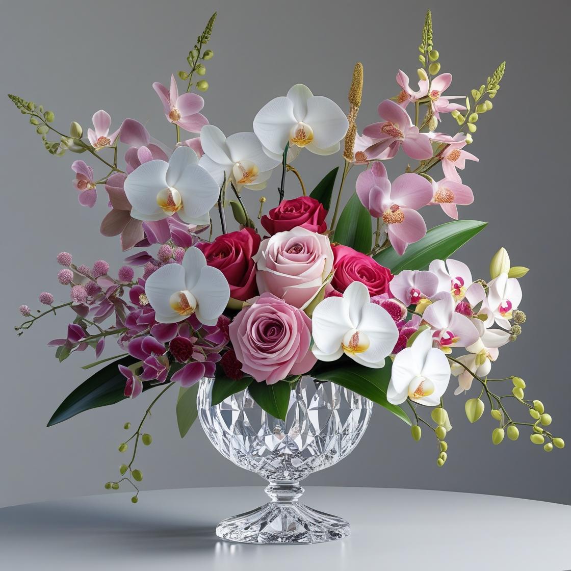 Majestic Crystal Floral Centerpiece | LUXE Macon