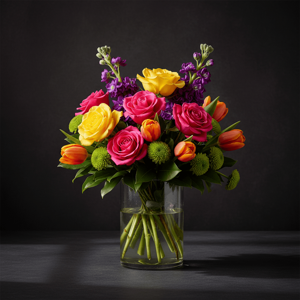 petite spring flower arrangement macon ga florist