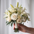 pure grace white bridal bouquet | luxe macon flower arrangement macon ga florist