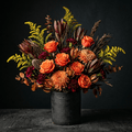 scorched earth flower arrangement macon ga florist