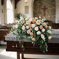 serenity casket spray flower arrangement macon ga florist