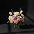 soft blush romance flower arrangement macon ga florist