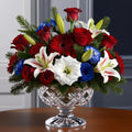 stars & stripes arrangement | luxe macon flower arrangement macon ga florist