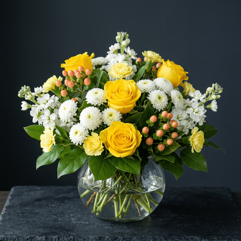 sweet tea & side eye flower arrangement macon ga florist